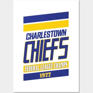 Slap Shot Charleston Chiefs Hockey 1977 Posters and Art